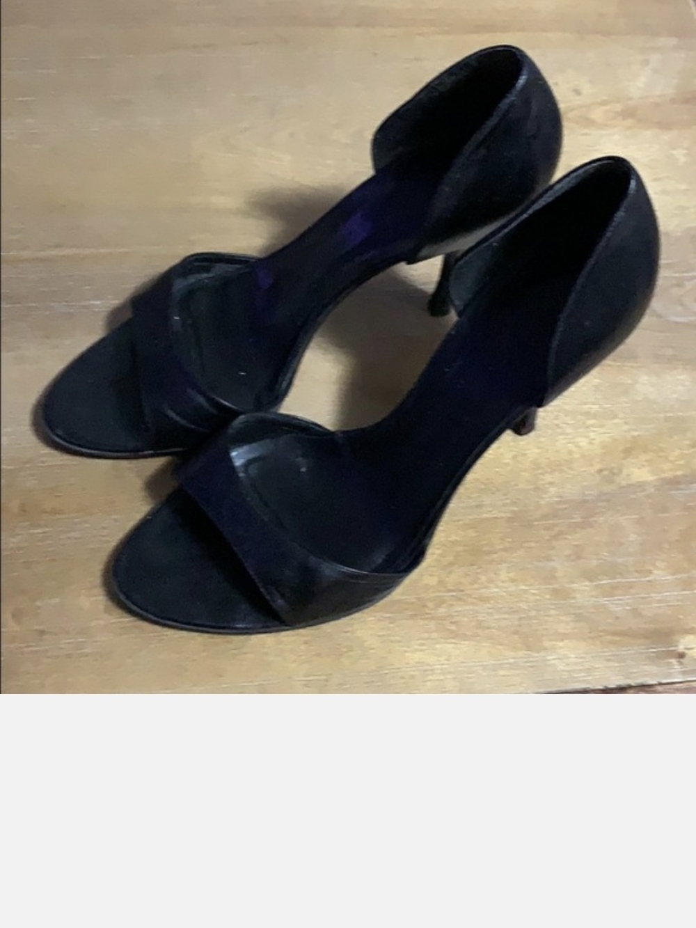 Aldo Black Open-Toe Heels